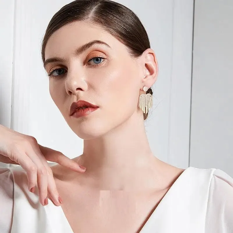 Trendy Love Tassel Earrings